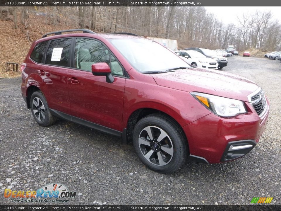 2018 Subaru Forester 2.5i Premium Venetian Red Pearl / Platinum Photo #1