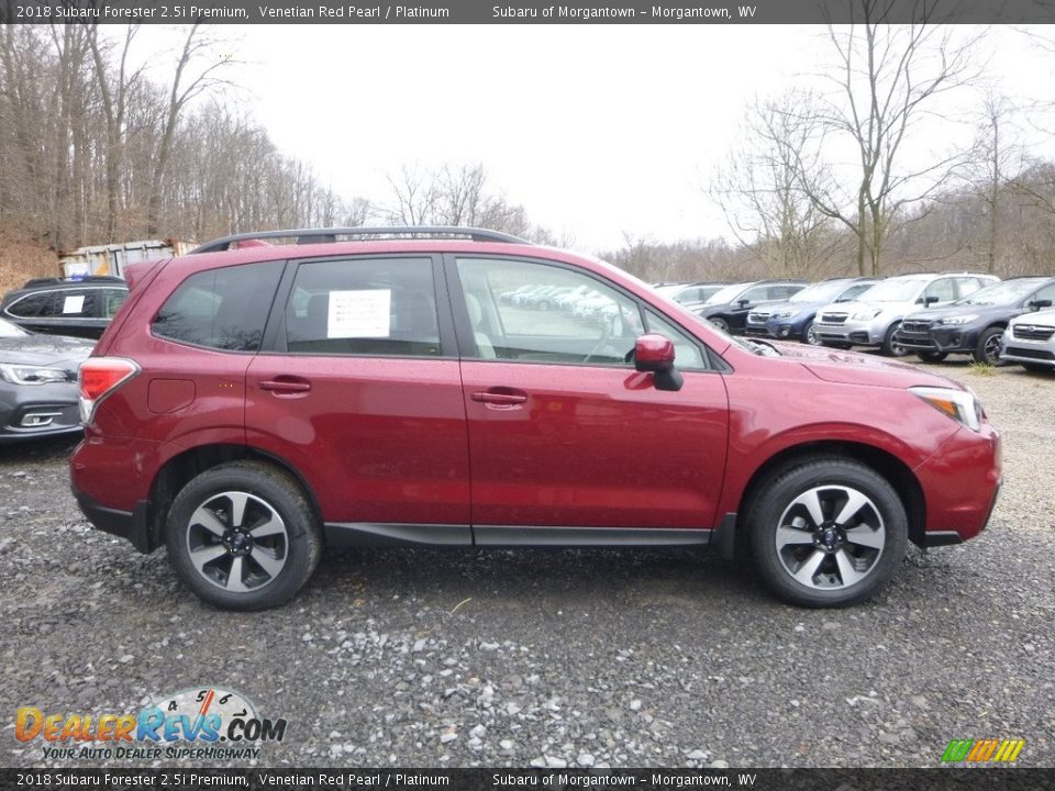 2018 Subaru Forester 2.5i Premium Venetian Red Pearl / Platinum Photo #3
