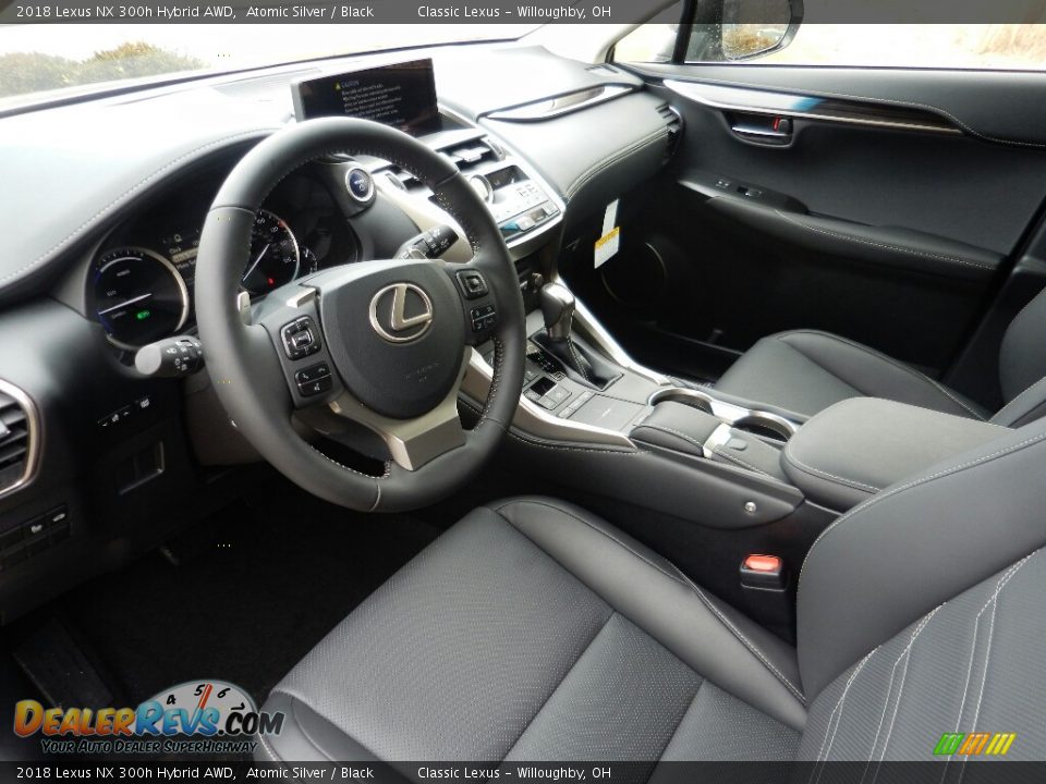 Black Interior - 2018 Lexus NX 300h Hybrid AWD Photo #3