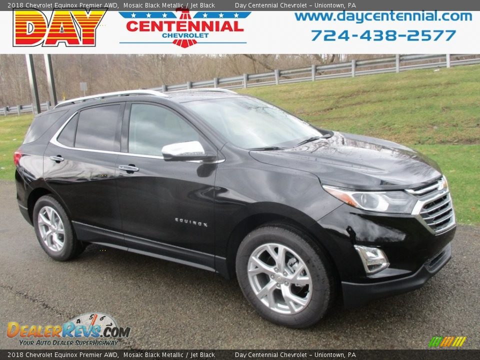2018 Chevrolet Equinox Premier AWD Mosaic Black Metallic / Jet Black Photo #1