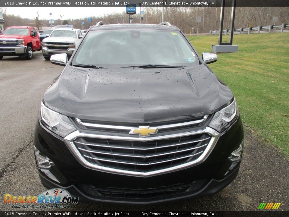 2018 Chevrolet Equinox Premier AWD Mosaic Black Metallic / Jet Black Photo #8