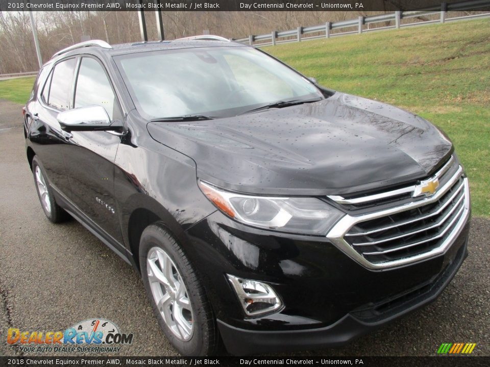 2018 Chevrolet Equinox Premier AWD Mosaic Black Metallic / Jet Black Photo #9
