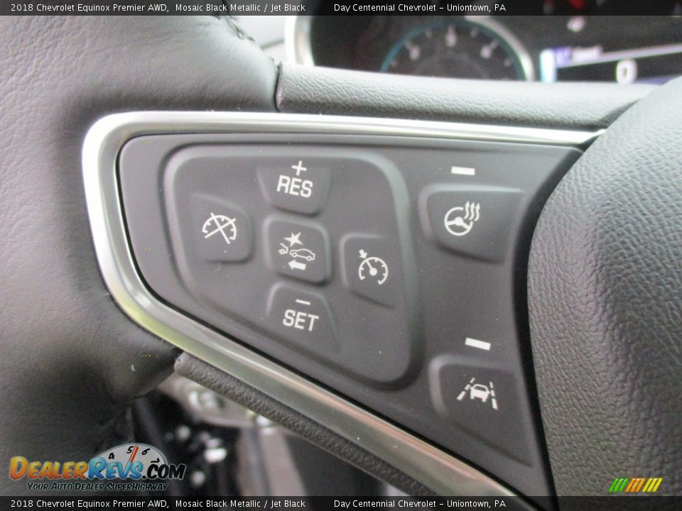 2018 Chevrolet Equinox Premier AWD Mosaic Black Metallic / Jet Black Photo #14