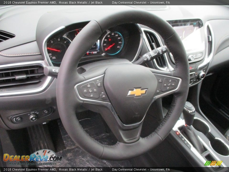 2018 Chevrolet Equinox Premier AWD Mosaic Black Metallic / Jet Black Photo #18