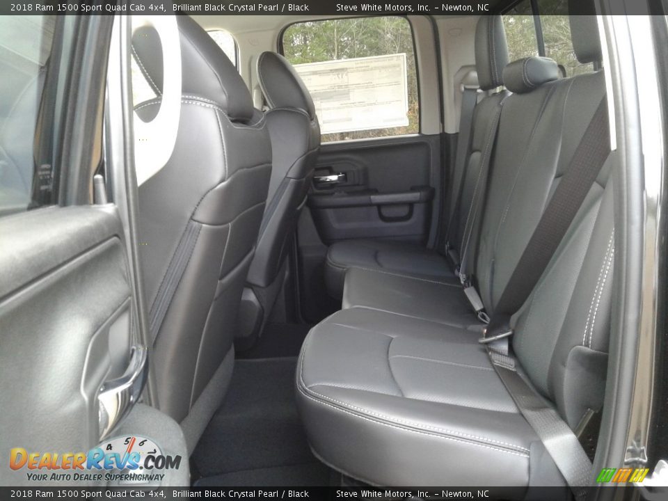Rear Seat of 2018 Ram 1500 Sport Quad Cab 4x4 Photo #11