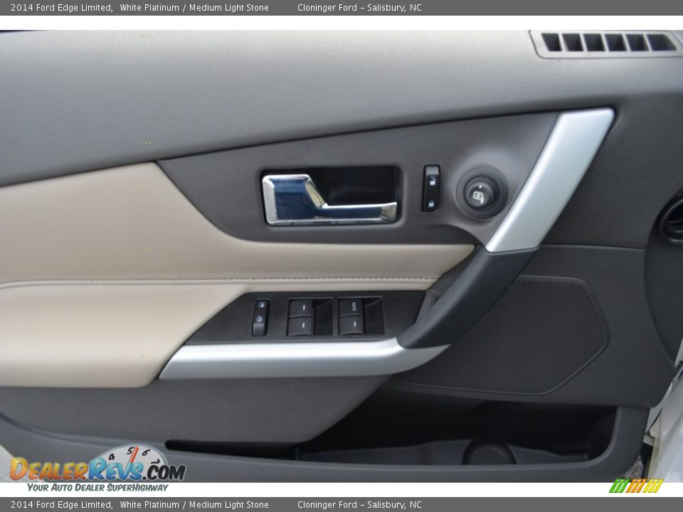 2014 Ford Edge Limited White Platinum / Medium Light Stone Photo #8