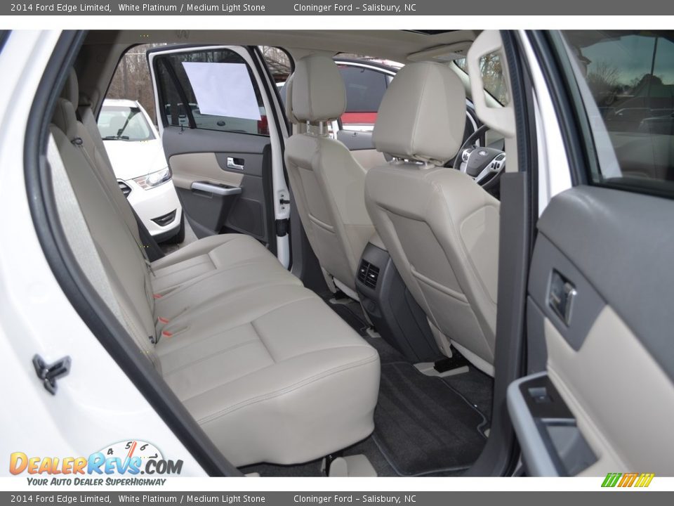 2014 Ford Edge Limited White Platinum / Medium Light Stone Photo #15