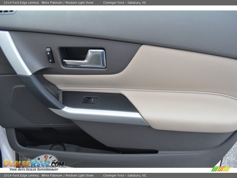 2014 Ford Edge Limited White Platinum / Medium Light Stone Photo #16