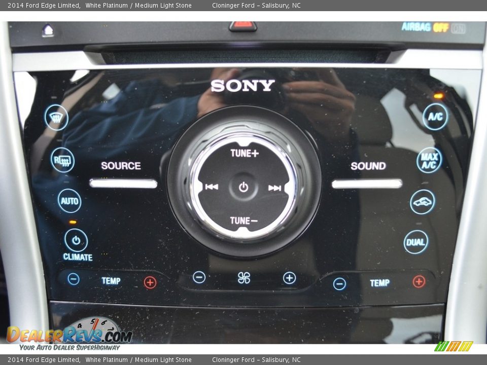 2014 Ford Edge Limited White Platinum / Medium Light Stone Photo #21