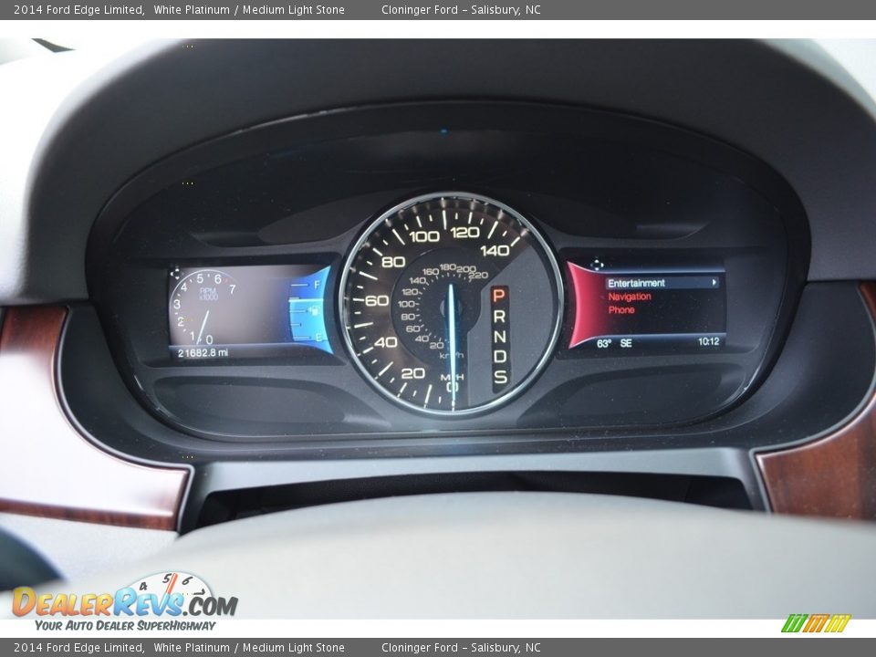 2014 Ford Edge Limited White Platinum / Medium Light Stone Photo #25