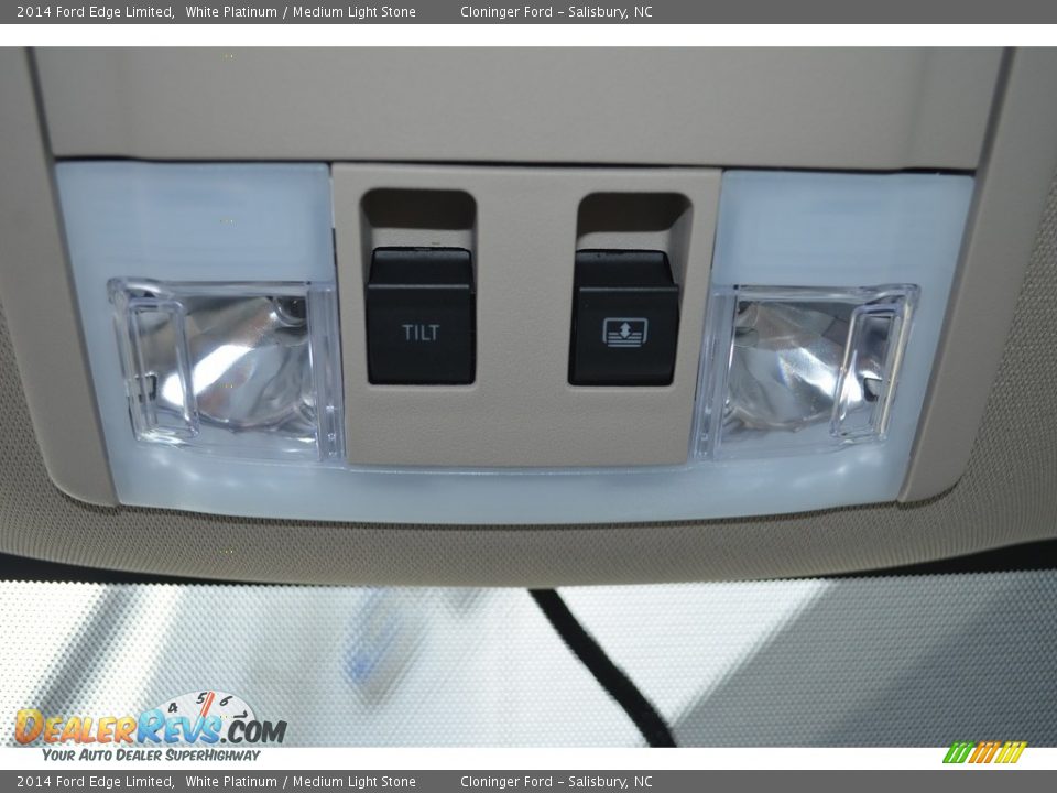 2014 Ford Edge Limited White Platinum / Medium Light Stone Photo #27