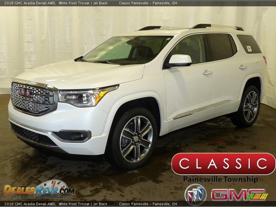 2018 GMC Acadia Denali AWD White Frost Tricoat / Jet Black Photo #1