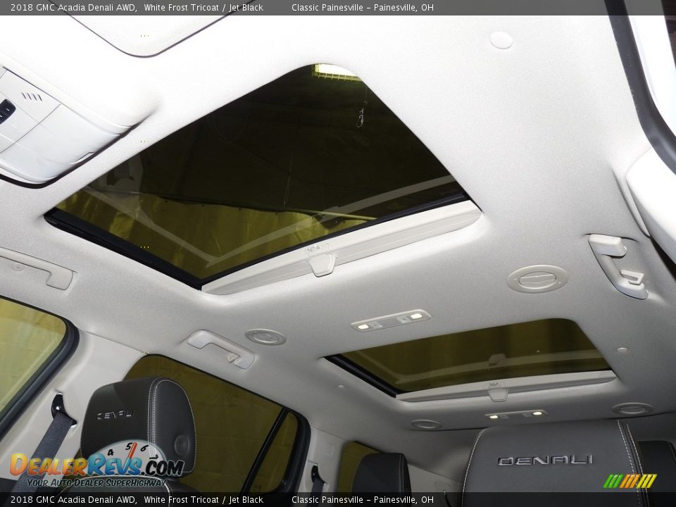 2018 GMC Acadia Denali AWD White Frost Tricoat / Jet Black Photo #6