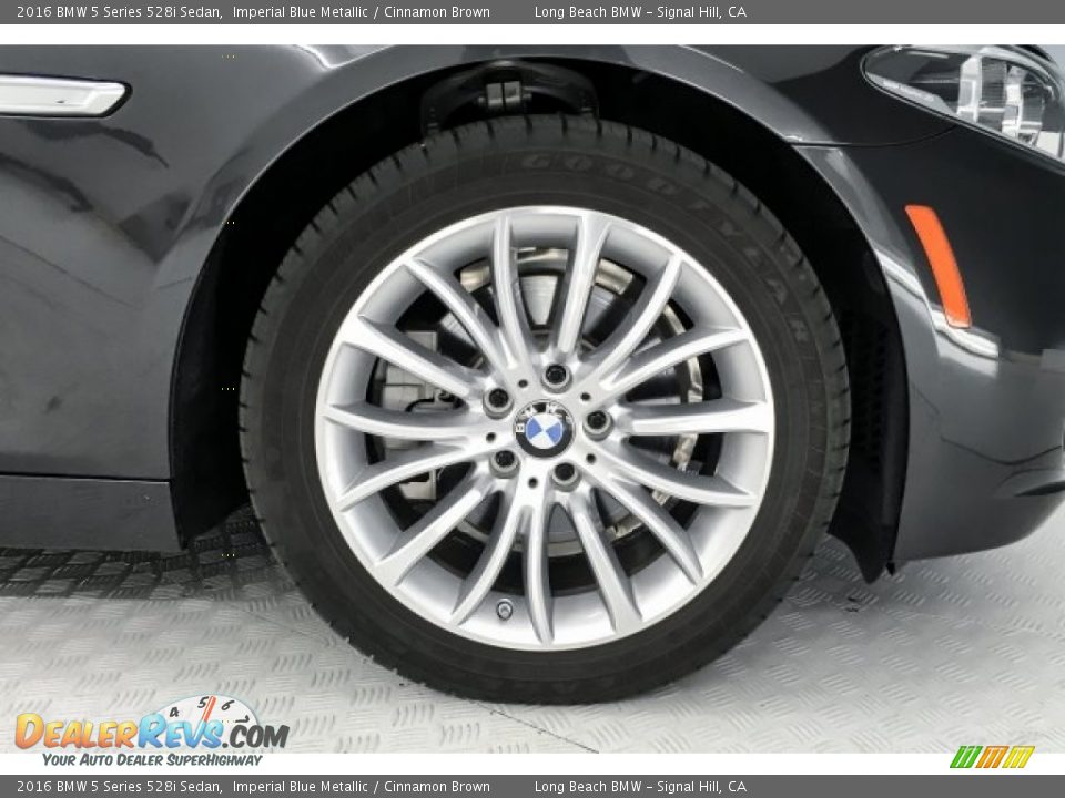 2016 BMW 5 Series 528i Sedan Imperial Blue Metallic / Cinnamon Brown Photo #8
