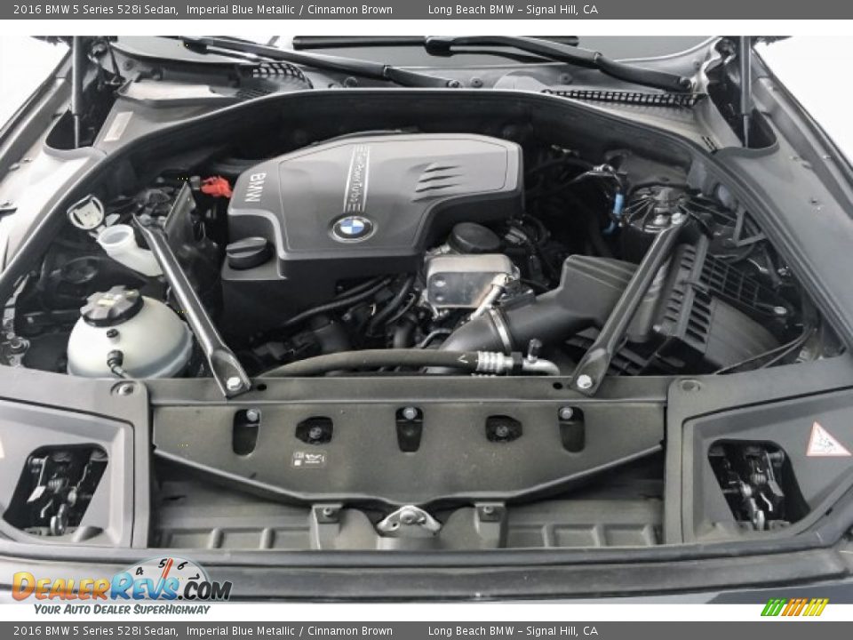 2016 BMW 5 Series 528i Sedan Imperial Blue Metallic / Cinnamon Brown Photo #9