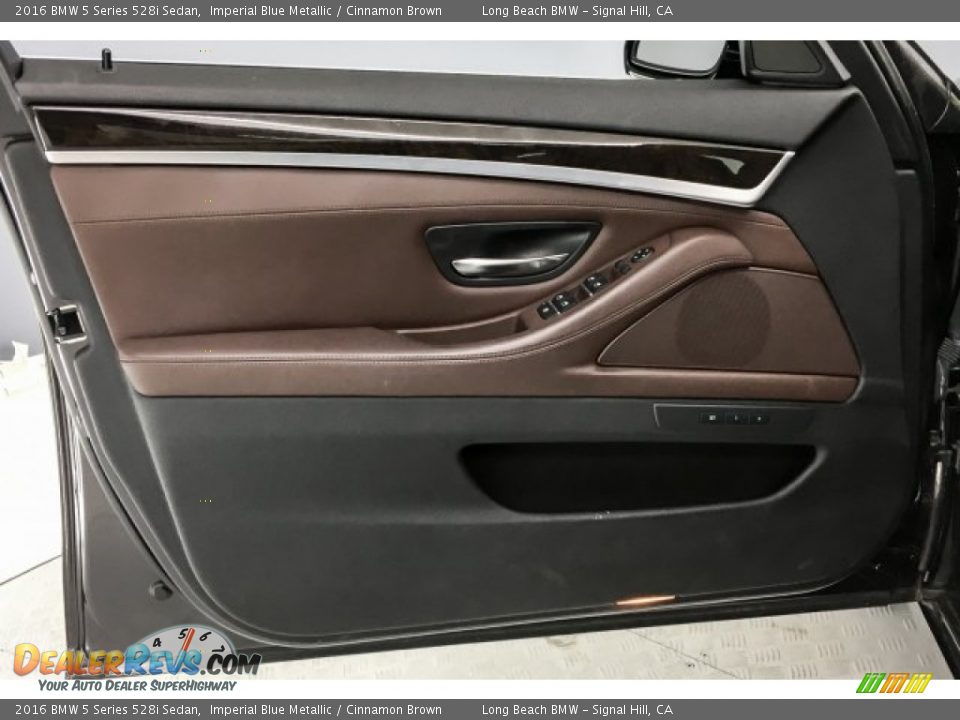 2016 BMW 5 Series 528i Sedan Imperial Blue Metallic / Cinnamon Brown Photo #21