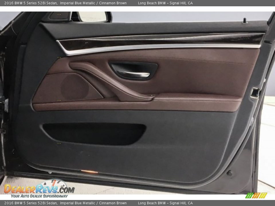 2016 BMW 5 Series 528i Sedan Imperial Blue Metallic / Cinnamon Brown Photo #25