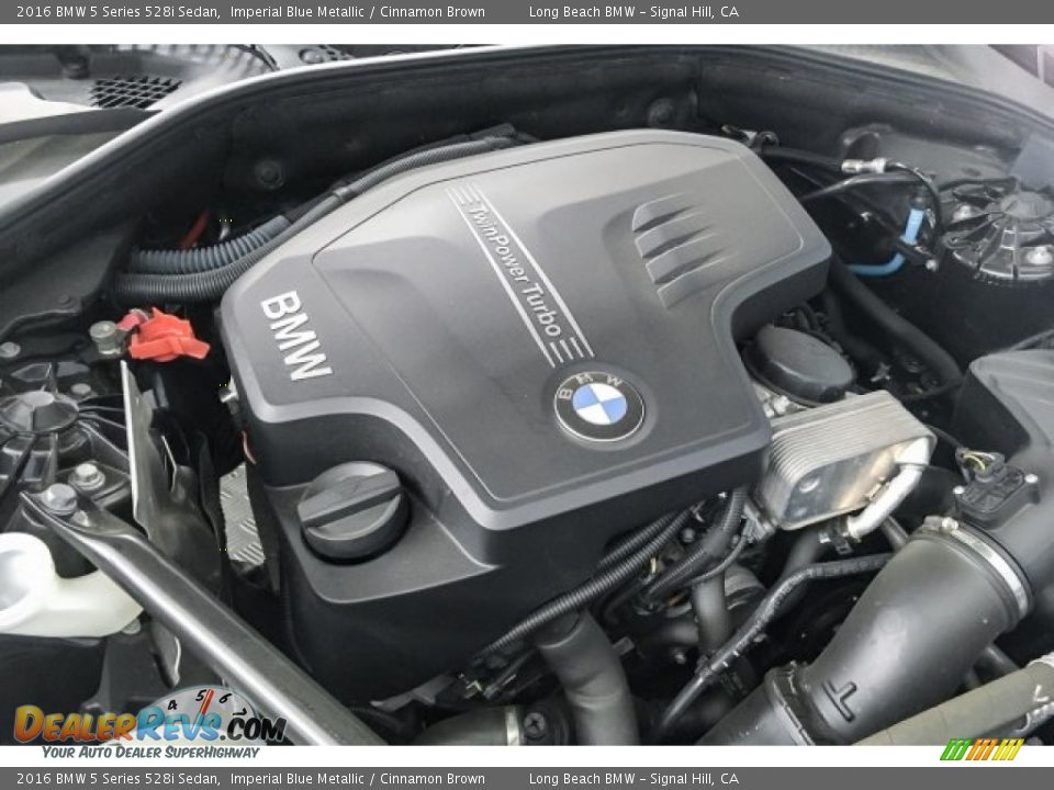 2016 BMW 5 Series 528i Sedan Imperial Blue Metallic / Cinnamon Brown Photo #26