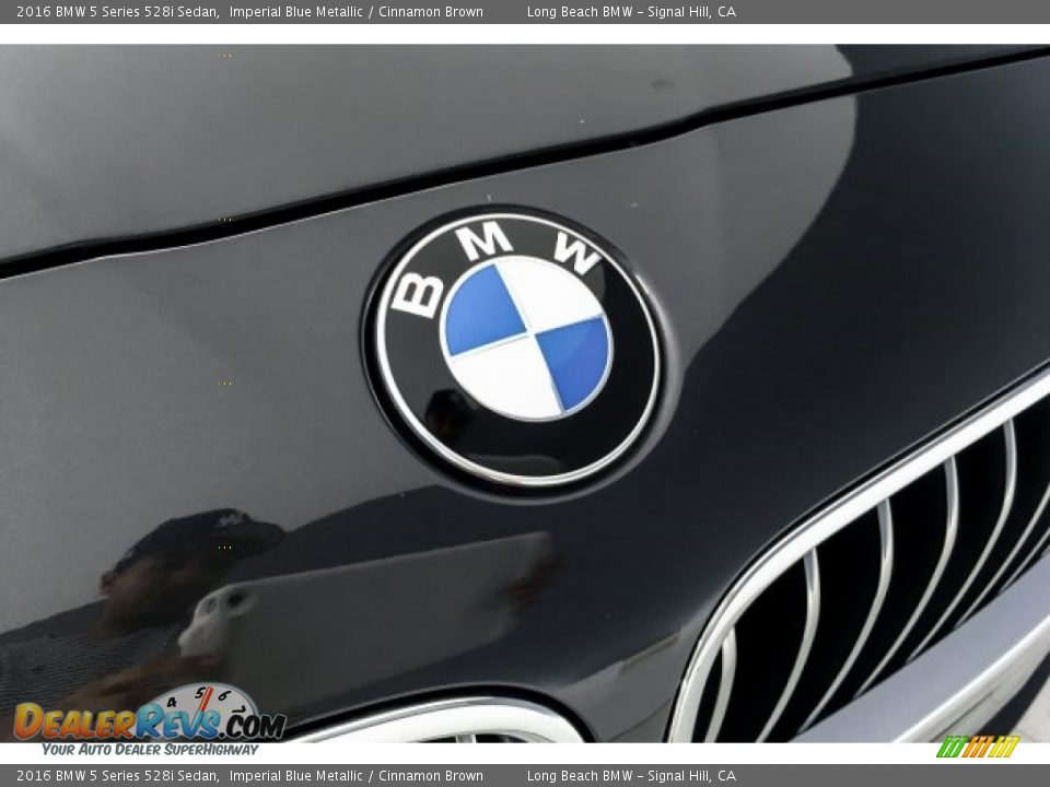 2016 BMW 5 Series 528i Sedan Imperial Blue Metallic / Cinnamon Brown Photo #28