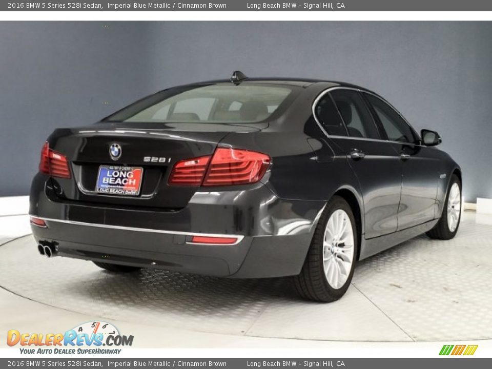 2016 BMW 5 Series 528i Sedan Imperial Blue Metallic / Cinnamon Brown Photo #33