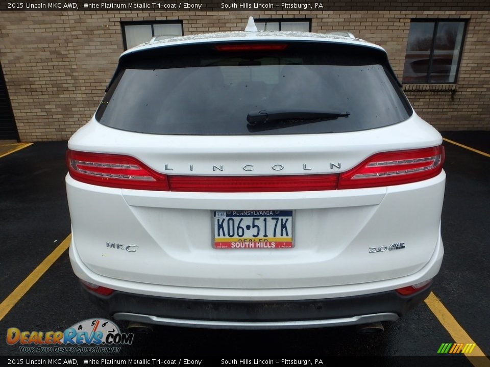 2015 Lincoln MKC AWD White Platinum Metallic Tri-coat / Ebony Photo #3