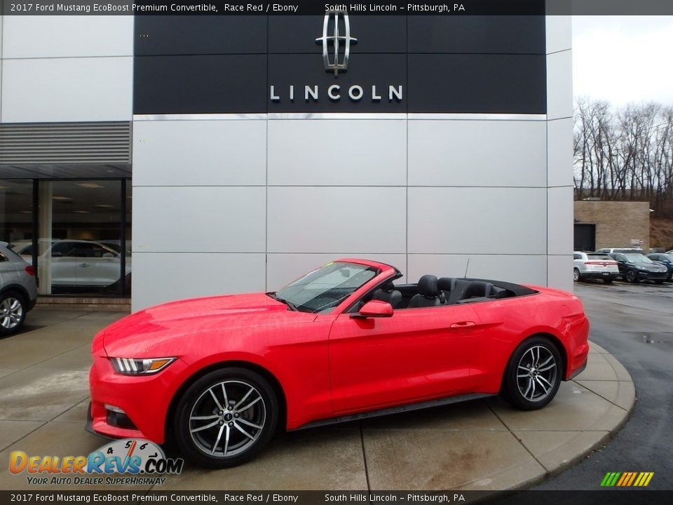 2017 Ford Mustang EcoBoost Premium Convertible Race Red / Ebony Photo #1
