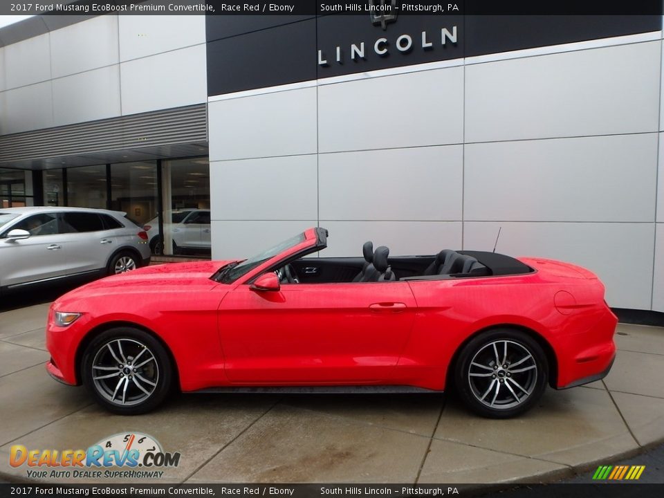 2017 Ford Mustang EcoBoost Premium Convertible Race Red / Ebony Photo #2