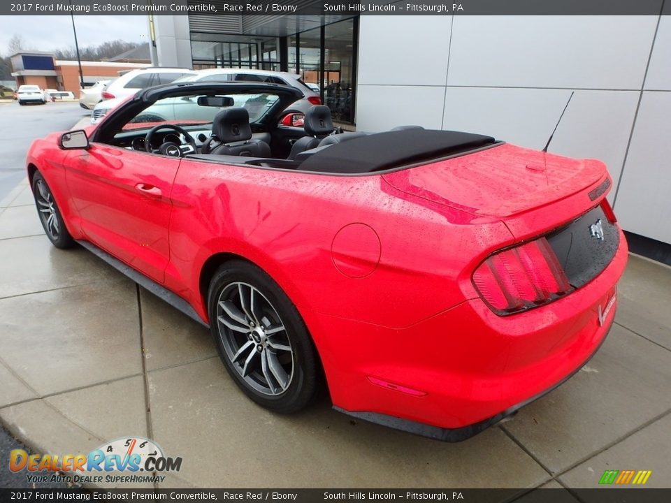 2017 Ford Mustang EcoBoost Premium Convertible Race Red / Ebony Photo #3
