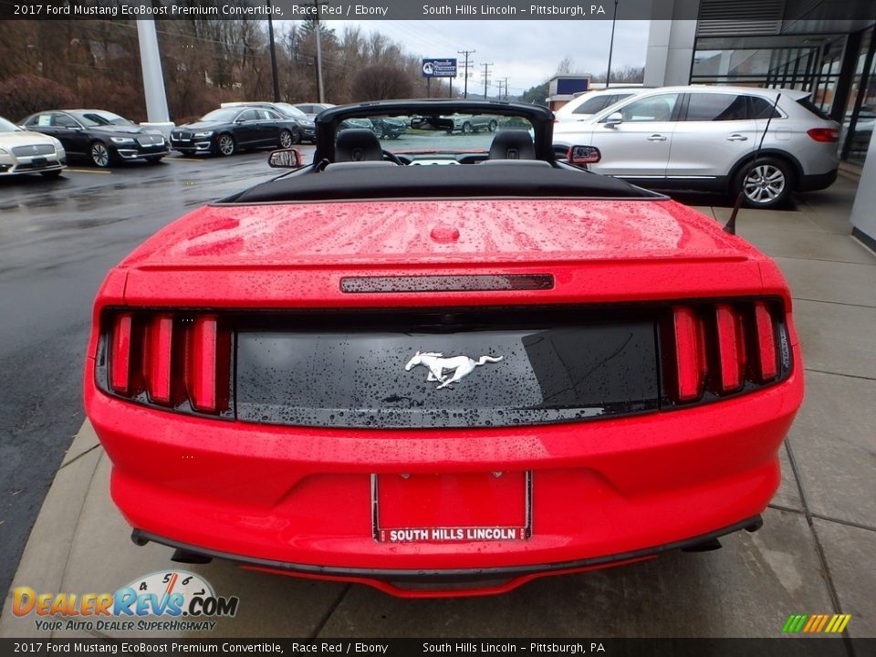 2017 Ford Mustang EcoBoost Premium Convertible Race Red / Ebony Photo #4