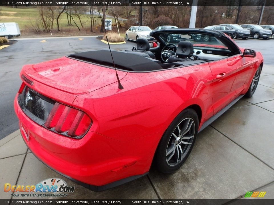 2017 Ford Mustang EcoBoost Premium Convertible Race Red / Ebony Photo #5