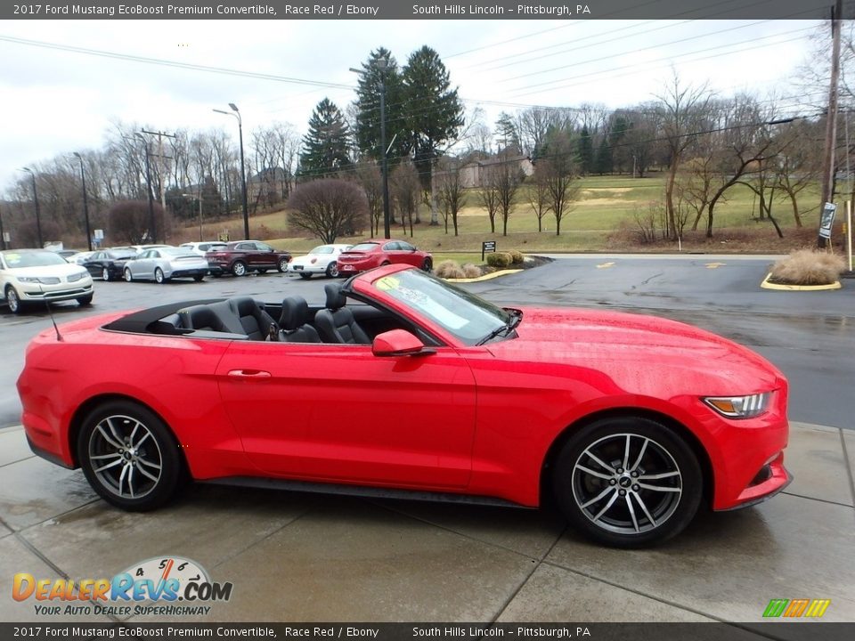 2017 Ford Mustang EcoBoost Premium Convertible Race Red / Ebony Photo #6