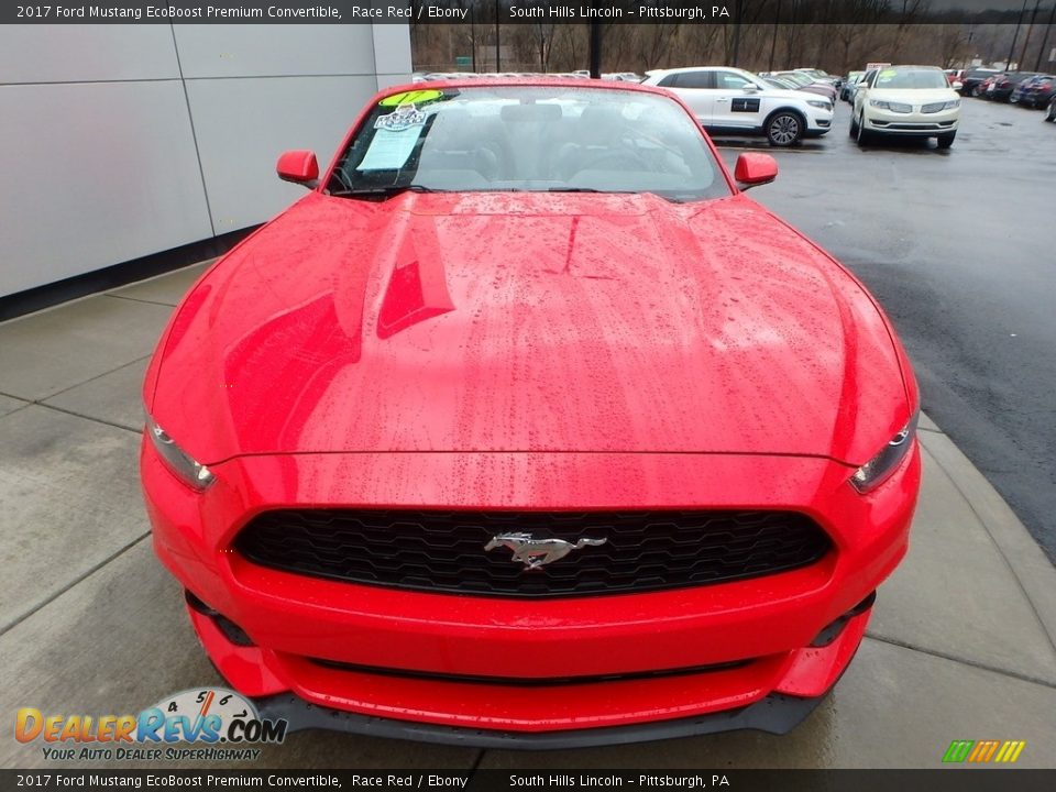 2017 Ford Mustang EcoBoost Premium Convertible Race Red / Ebony Photo #8