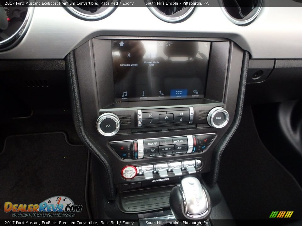 2017 Ford Mustang EcoBoost Premium Convertible Race Red / Ebony Photo #22