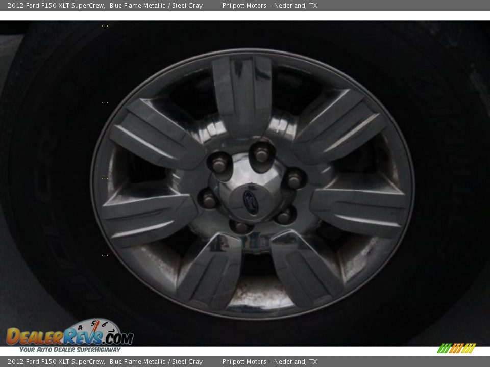 2012 Ford F150 XLT SuperCrew Blue Flame Metallic / Steel Gray Photo #5