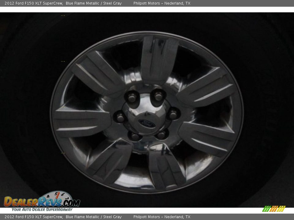 2012 Ford F150 XLT SuperCrew Blue Flame Metallic / Steel Gray Photo #13