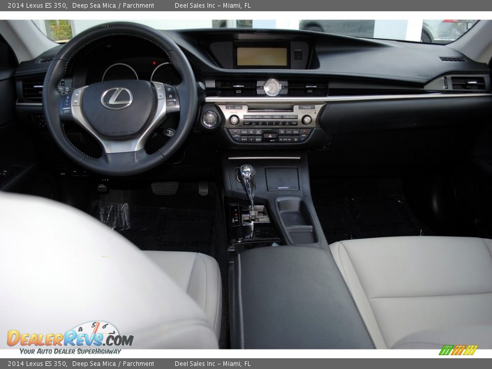 2014 Lexus ES 350 Deep Sea Mica / Parchment Photo #13