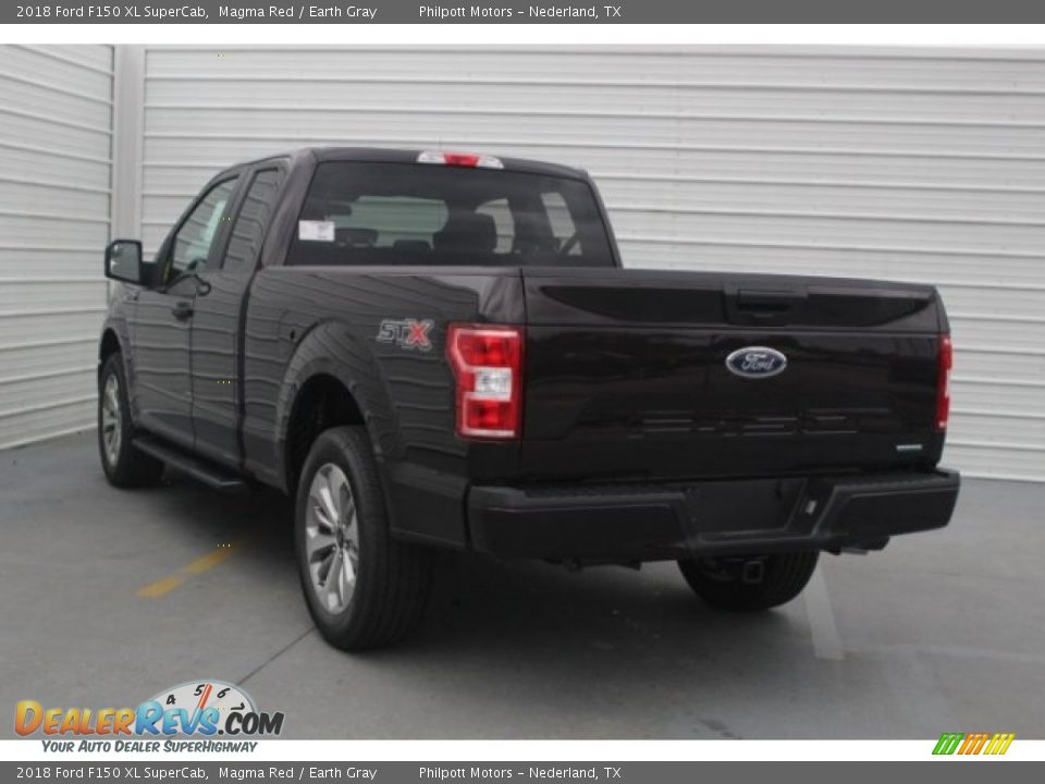 2018 Ford F150 XL SuperCab Magma Red / Earth Gray Photo #6