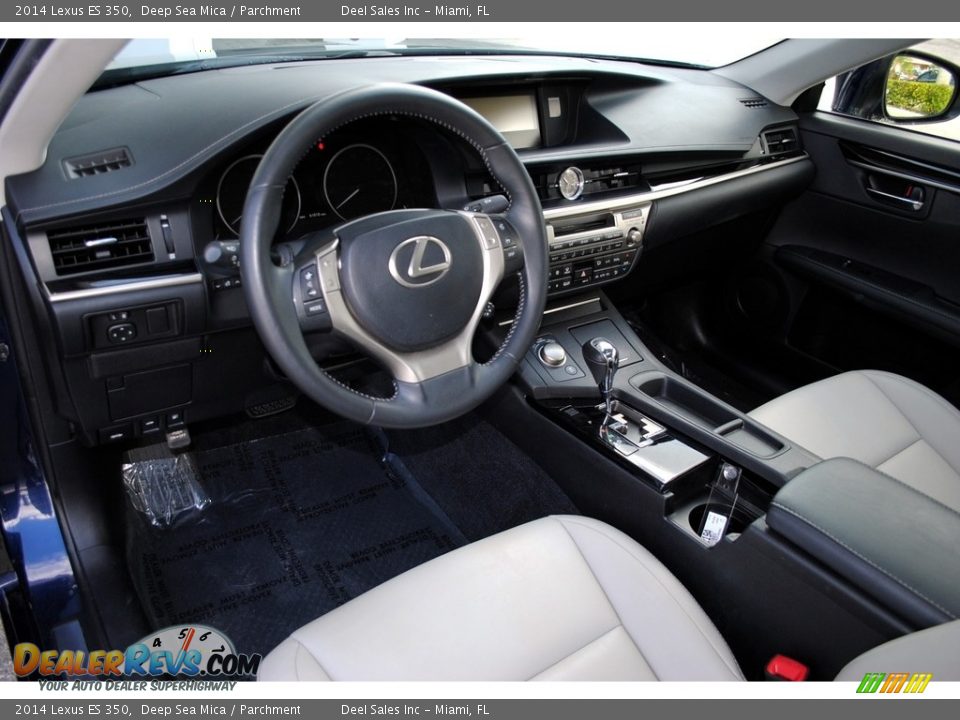 2014 Lexus ES 350 Deep Sea Mica / Parchment Photo #17