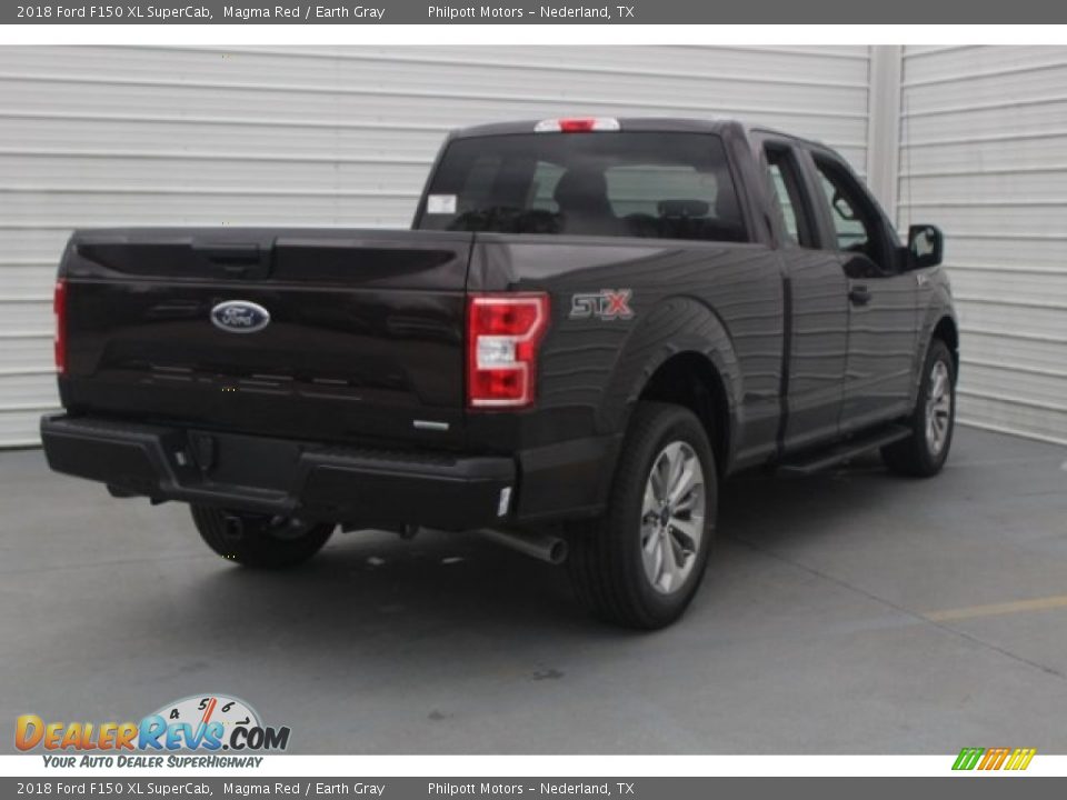 2018 Ford F150 XL SuperCab Magma Red / Earth Gray Photo #8