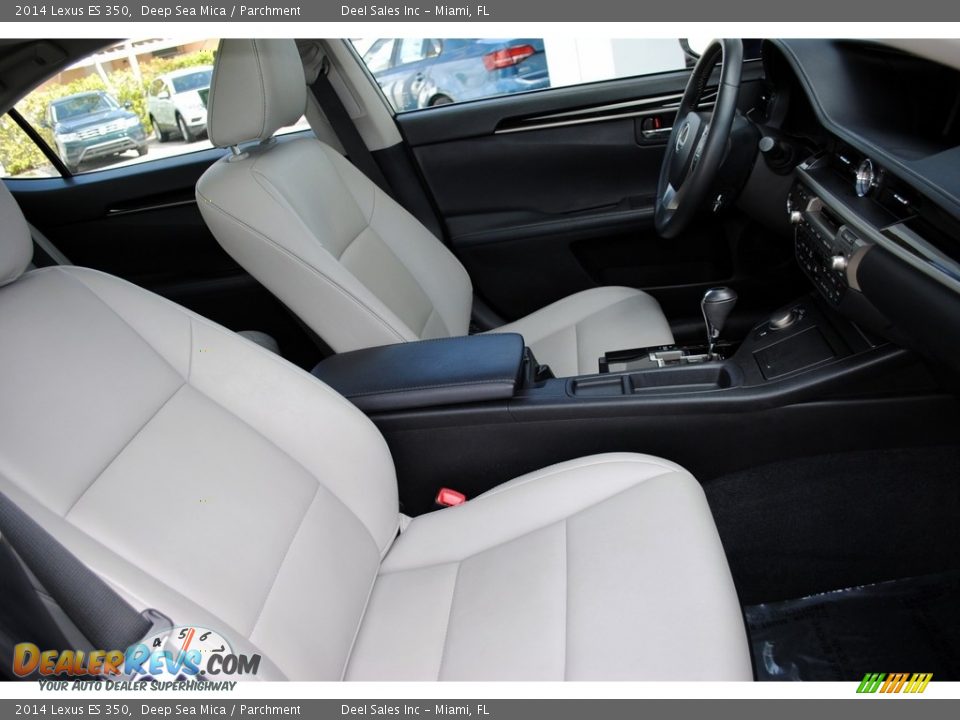 2014 Lexus ES 350 Deep Sea Mica / Parchment Photo #19
