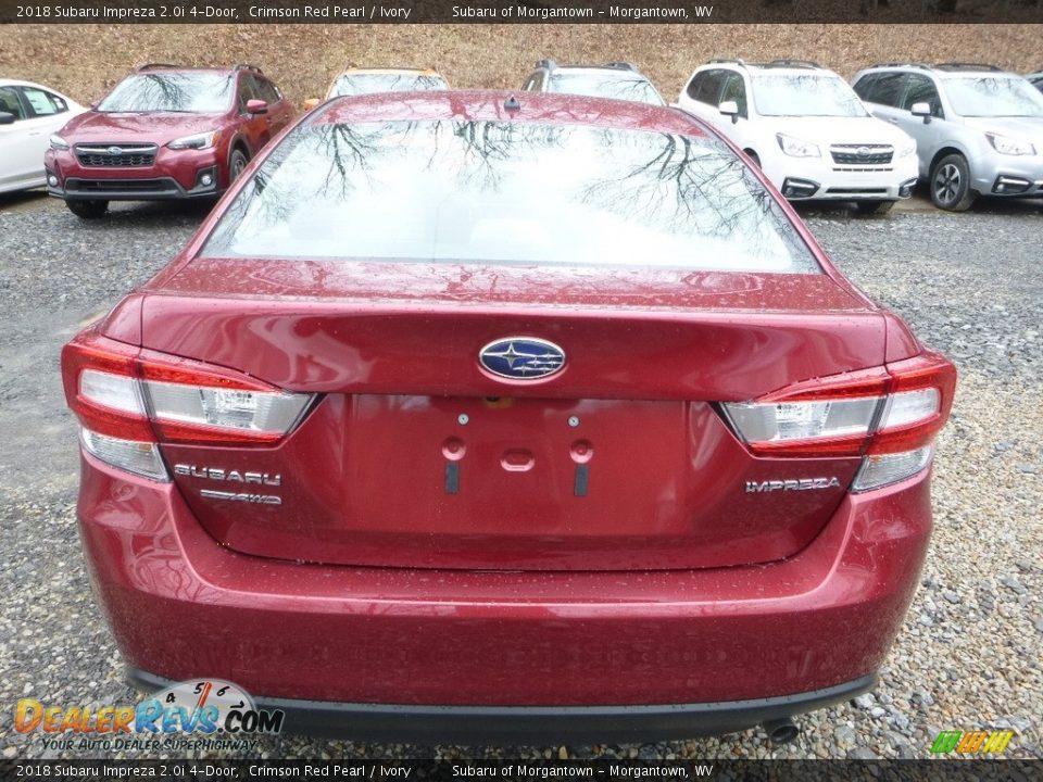 2018 Subaru Impreza 2.0i 4-Door Crimson Red Pearl / Ivory Photo #4