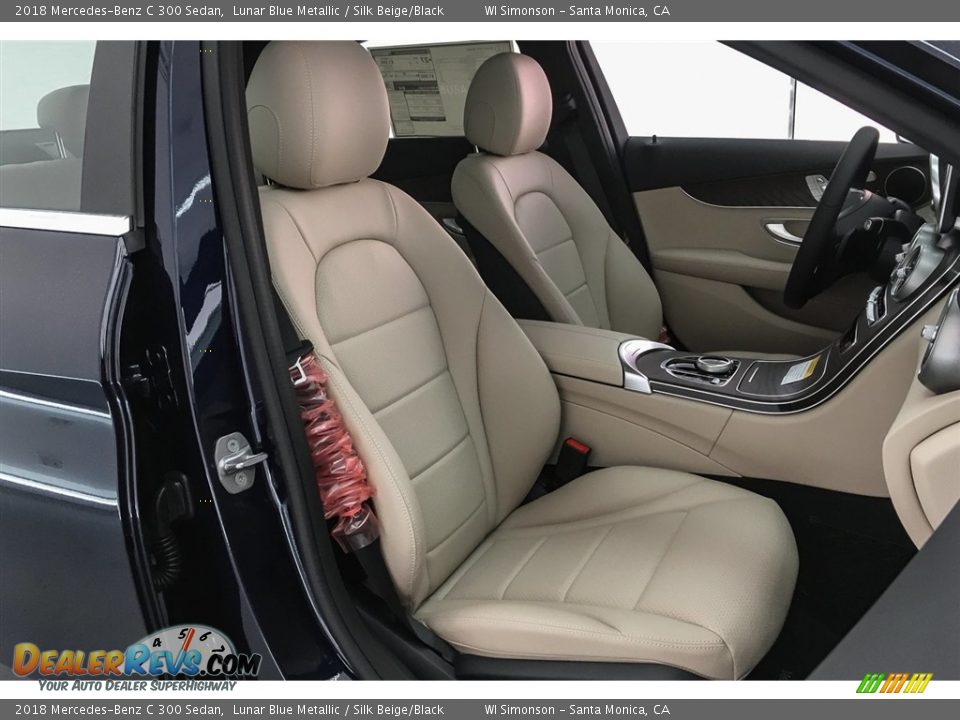 2018 Mercedes-Benz C 300 Sedan Lunar Blue Metallic / Silk Beige/Black Photo #2