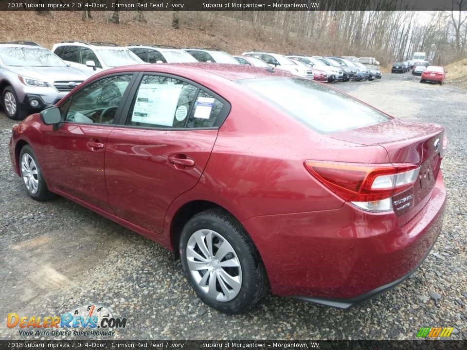 2018 Subaru Impreza 2.0i 4-Door Crimson Red Pearl / Ivory Photo #5