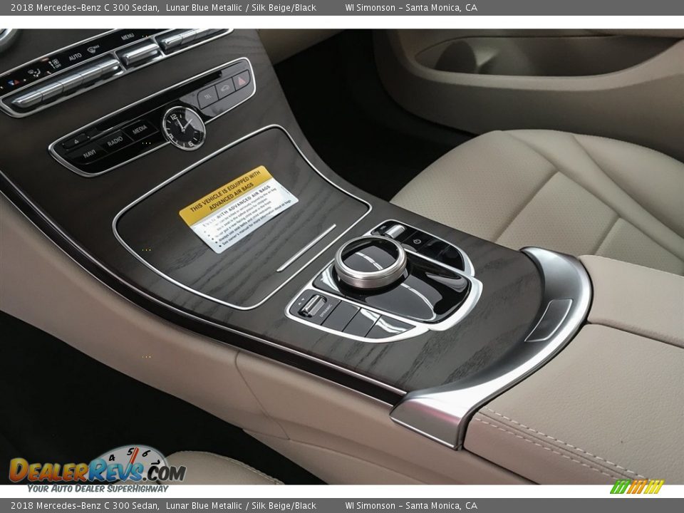 2018 Mercedes-Benz C 300 Sedan Lunar Blue Metallic / Silk Beige/Black Photo #7