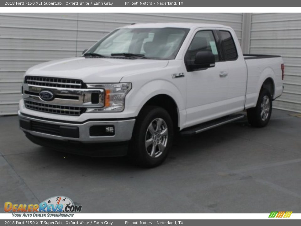 2018 Ford F150 XLT SuperCab Oxford White / Earth Gray Photo #3