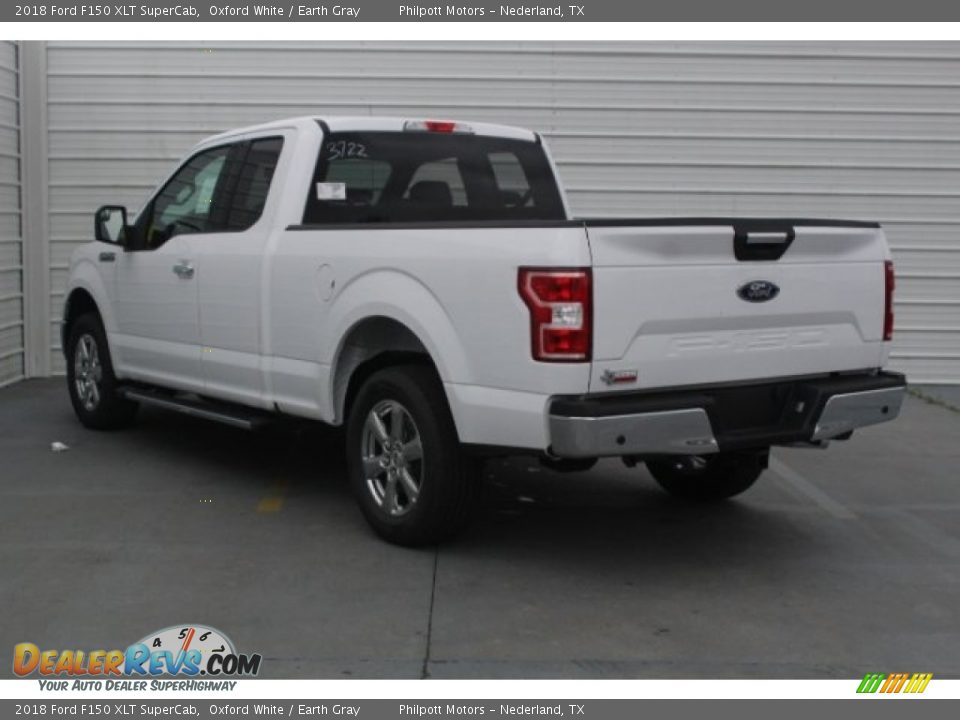2018 Ford F150 XLT SuperCab Oxford White / Earth Gray Photo #6