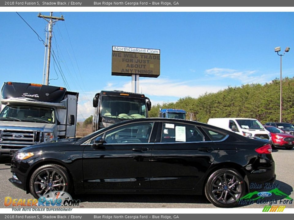 2018 Ford Fusion S Shadow Black / Ebony Photo #2