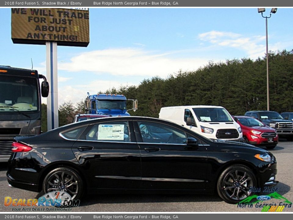 2018 Ford Fusion S Shadow Black / Ebony Photo #6