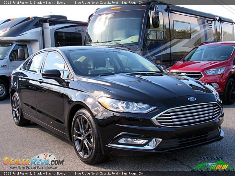 2018 Ford Fusion S Shadow Black / Ebony Photo #7