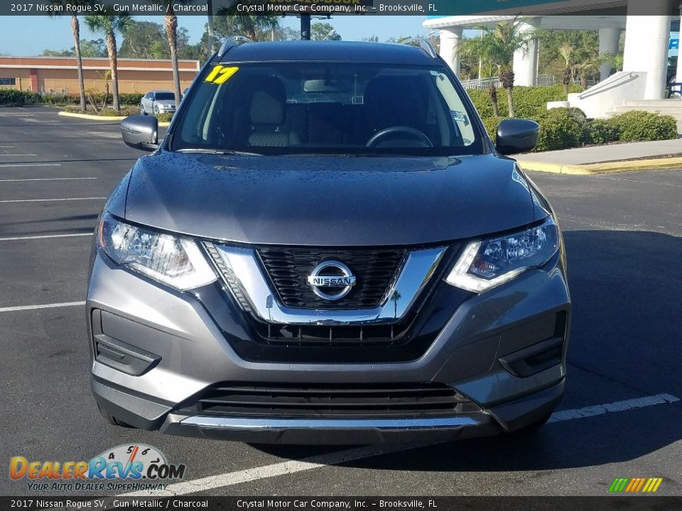 2017 Nissan Rogue SV Gun Metallic / Charcoal Photo #8